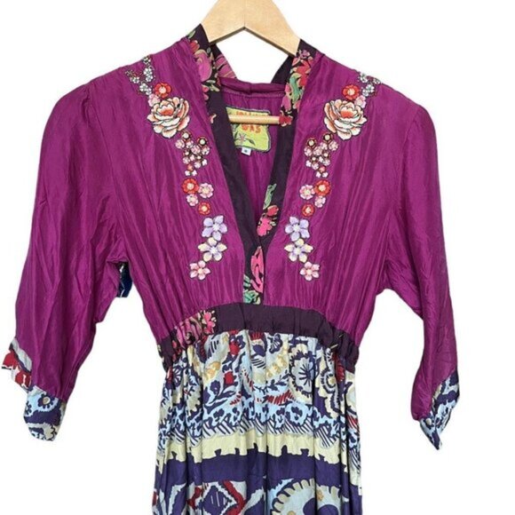 Johnny Was Floral Embroidered Dress Women Size Small - Picture 3 of 8